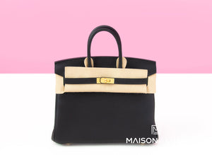 Hermes Hermes Birkin 25 Black Togo Gold Hardware - view 1