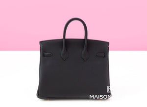 Hermes Hermes Birkin 25 Black Togo Gold Hardware - view 3