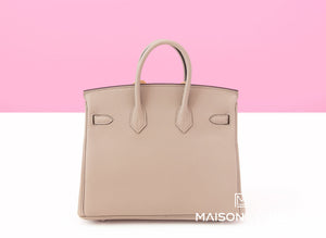 Hermes Hermes Gris Tourterelle Togo Birkin 25 Handbag - view 3