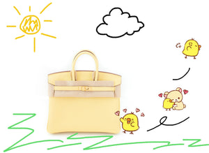Hermes Hermes Jaune Poussin Togo Birkin 25 Handbag - view 2