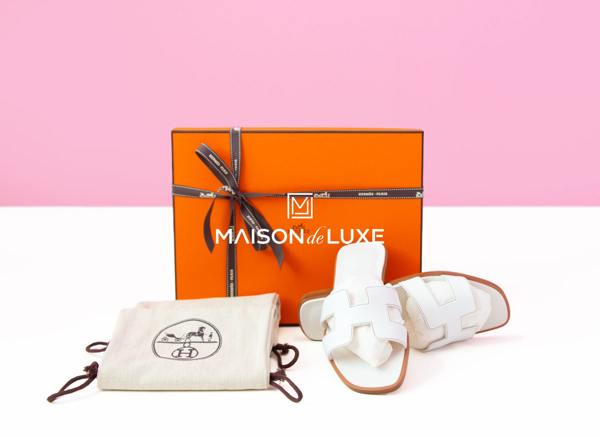 Hermes Hermes Women's White Oran Sandal 36
