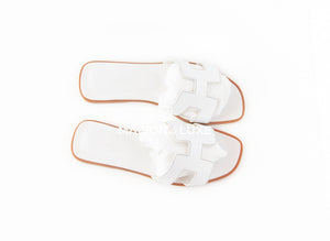 Hermes Hermes Women's White Oran Sandal 36 - view 3