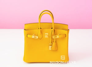 Hermes Hermes Jaune Ambre Togo GHW Birkin 25 Handbag - view 2
