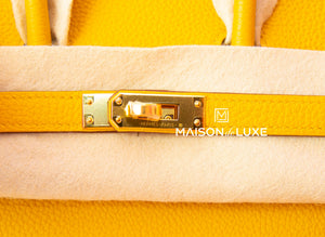 Hermes Hermes Jaune Ambre Togo GHW Birkin 25 Handbag - view 9