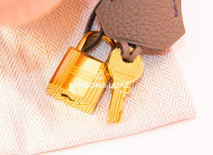 Hermes Hermes HSS Etoupe + Purple Togo GHW Birkin 30 Handbag - view 14