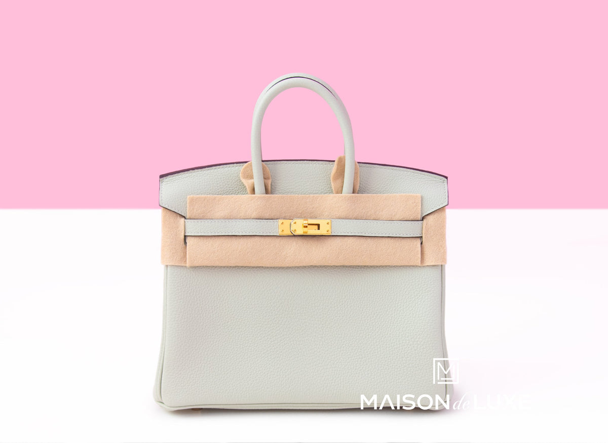 Hermes Hermes Birkin 25 Gris Neve Togo Gold Hardware