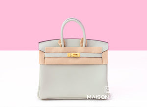 Hermes Hermes Birkin 25 Gris Neve Togo Gold Hardware - view 1
