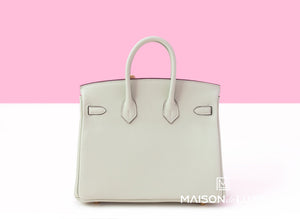 Hermes Hermes Birkin 25 Gris Neve Togo Gold Hardware - view 5