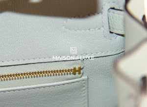 Hermes Hermes Birkin 25 Gris Neve Togo Gold Hardware - view 13