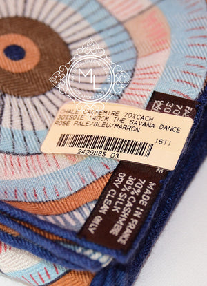 Hermes Hermes "The Savana Dance" Pink Cashmere 140 GM Shawl Scarf - view 3