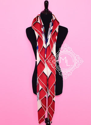 Hermes Hermes "Tatersale" Rouge H Cashmere 140 GM Shawl Scarf - view 4