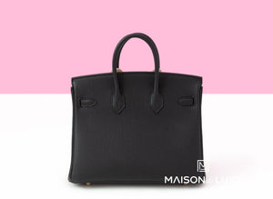 Hermes Hermes Birkin 25 Black Togo Gold Hardware - view 3