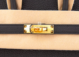 Hermes Hermes Birkin 25 Black Togo Gold Hardware - view 7