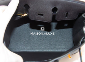 Hermes Hermes Birkin 25 Black Togo Gold Hardware - view 9