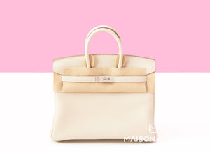 Hermes Hermes Craie Togo PHW Birkin 25 Handbag - view 1