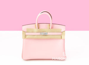 Hermes Hermes Rose Sakura Pink Swift PHW Birkin 25 Handbag - view 1