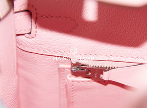Hermes Hermes Rose Sakura Pink Swift PHW Birkin 25 Handbag - view 12