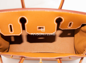 Hermes Hermes Birkin 30 Gold Togo GHW Handbag - view 8