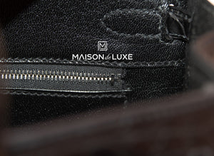Hermes Hermes Noir Black Matte Crocodile Palladium Birkin 25 Handbag - view 14
