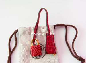 Hermes Hermes Braise Red POROSUS Crocodile Birkin 25 Handbag - view 13
