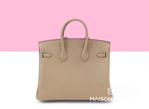 Hermes Hermes Birkin 25 Beige Marfa Togo Gold Hardware - view 4