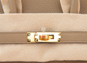 Hermes Hermes Birkin 25 Beige Marfa Togo Gold Hardware - view 8