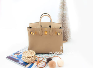Hermes Hermes Birkin 25 Beige Marfa Togo Gold Hardware - view 2
