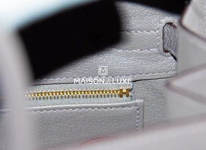 Hermes Hermes Gris Meyer Epsom GHW Sellier Birkin 25 Handbag - view 12