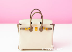 Hermes Hermes Craie + Etoupe HSS Epsom Birkin 25 Handbag - view 3