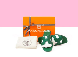 Hermes Hermes Women's Vert Lierre Oran Sandal 38 - view 1