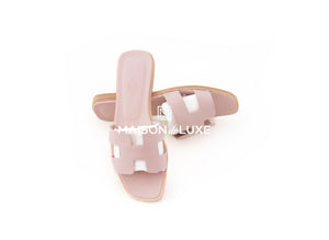Hermes Hermes Women's Rose Porcelaine Oran Sandal 37 - view 2