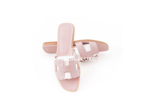 Hermes Hermes Women's Rose Porcelaine Oran Sandal 38 - view 2