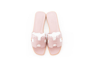 Hermes Hermes Women's Rose Porcelaine Oran Sandal 38 - view 3