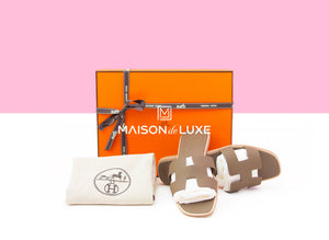 Hermes Hermes Women's Etoupe Oran Sandal 38 - view 1