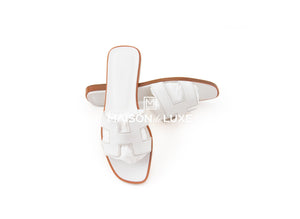 Hermes Hermes Women's White Oran Sandal 38 - view 2