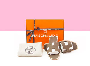 Hermes Hermes Women's Etoupe Oran Sandal 38 - view 1