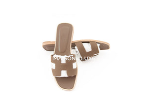 Hermes Hermes Women's Etoupe Oran Sandal 38 - view 2