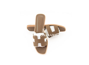 Hermes Hermes Women's Etoupe Oran Sandal 38 - view 2