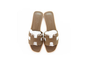 Hermes Hermes Women's Etoupe Oran Sandal 38 - view 3
