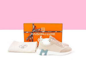 Hermes Hermes Women's Beige Esquisse Bouncing 38 Sneaker - view 1
