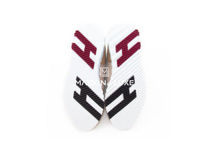 Hermes Hermes Women's Beige Argile / Burgundy Bouncing 38 Sneaker - view 5