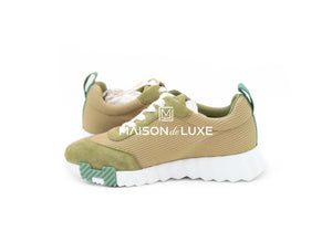 Hermes Hermes Women's Vert Celadon Bouncing 37 Sneaker - view 3