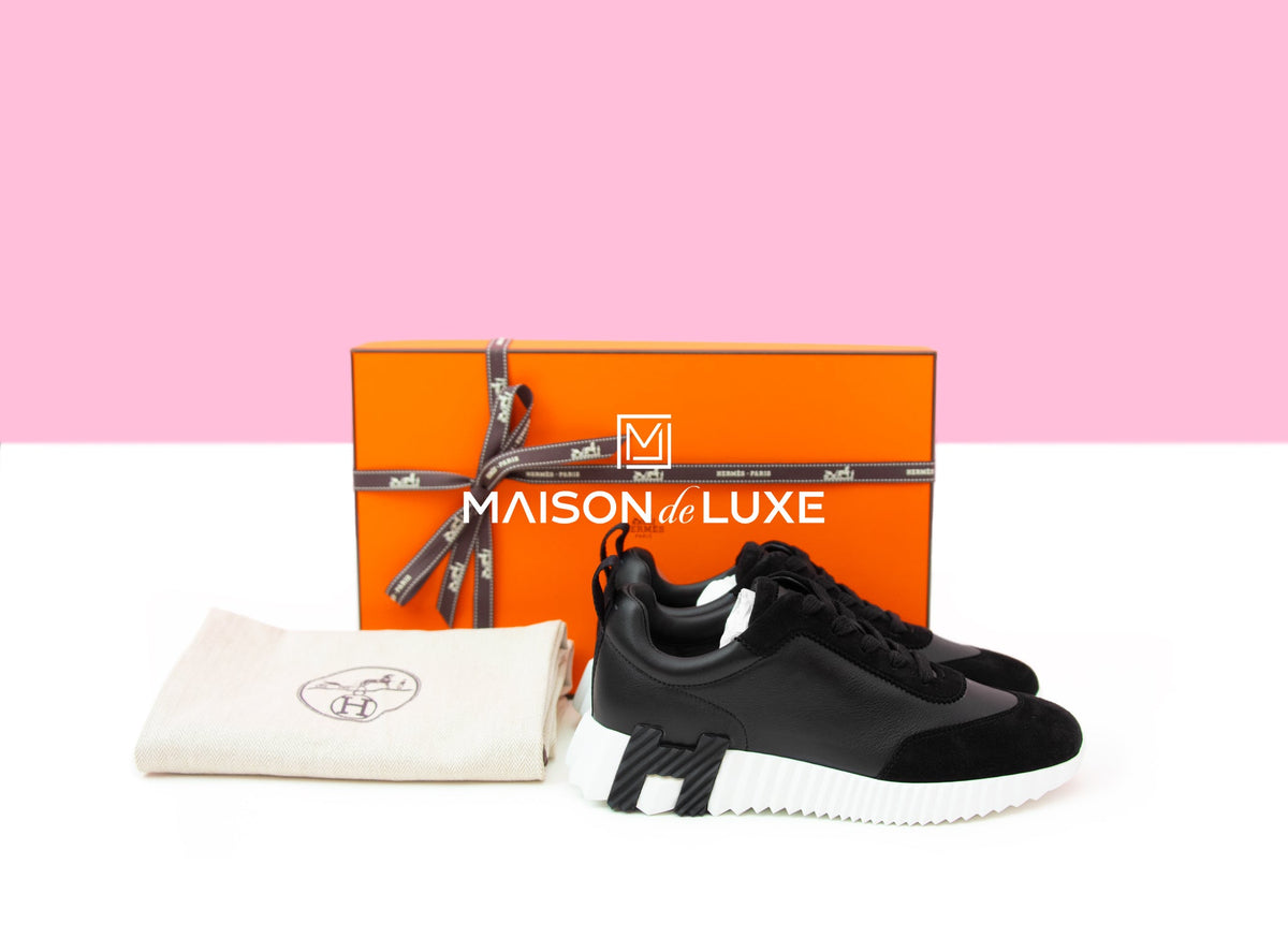 Hermes Hermes Women's Black Bouncing 38 Sneaker