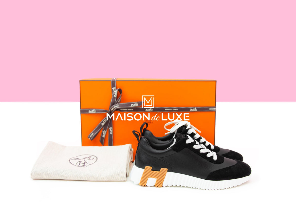 Hermes Hermes Women's Black Bouncing 38 Sneaker