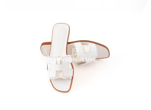 Hermes Hermes Women's White Oran Sandal 37 - view 2