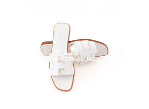 Hermes Hermes Women's White Oran Sandal 38 - view 2