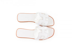 Hermes Hermes Women's White Oran Sandal 38 - view 3
