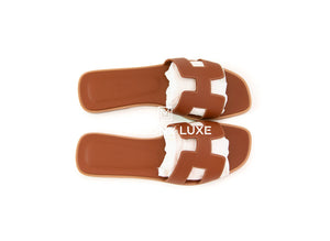 Hermes Hermes Women's Gold Oran Sandal 38 - view 3