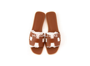 Hermes Hermes Women's Gold Oran Sandal 38 - view 4
