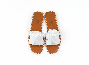 Hermes Hermes Women's Braided White Oran Sandal 38 - view 4